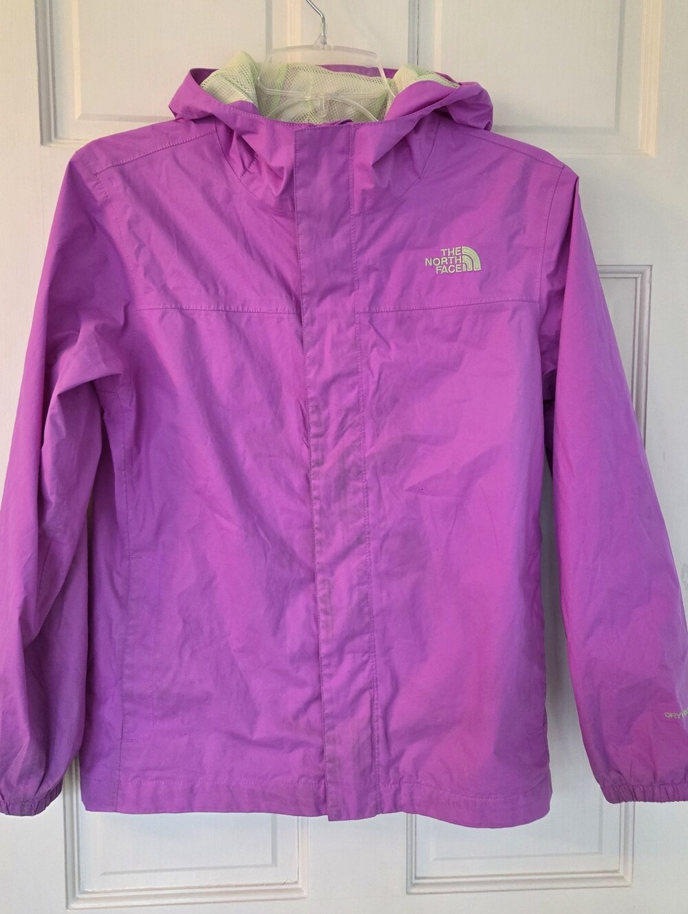 The North Face Dry Vent Lightweight Hooded Jacket Purple Girl's L (14/16)